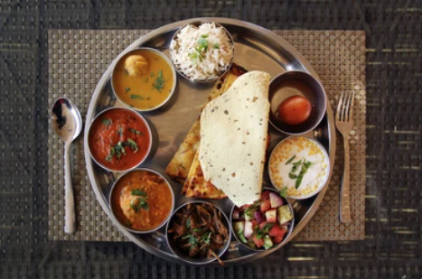 Veg thali-₹150